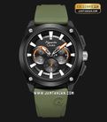 Alexandre Christie Chronograph AC 6612 MC RTBBAGN Men Green Rubber Strap Exclusive at Jamtangan.com-0