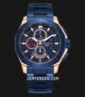 Alexandre Christie Chronograph AC 6632 MC BURBU Men Blue Dial Blue Stainless Steel Strap-0