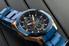 Alexandre Christie Chronograph AC 6632 MC BURBU Men Blue Dial Blue Stainless Steel Strap-6