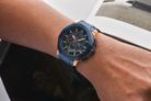 Alexandre Christie Chronograph AC 6632 MC BURBU Men Blue Dial Blue Stainless Steel Strap-13