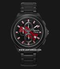 Alexandre Christie Chronograph AC 6645 MC BIPBARE Men Transparency Dial Black Stainless Steel Strap-0