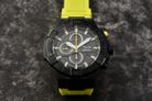 Alexandre Christie Chronograph AC 6649 MC RIPBALE Men Black Dial Lime Green Rubber Strap-5