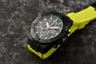 Alexandre Christie Chronograph AC 6649 MC RIPBALE Men Black Dial Lime Green Rubber Strap-7