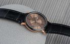 Alexandre Christie Classic AC 8344 LD LBRBO Ladies Brown Sunray Dial Black Leather Strap-3