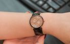 Alexandre Christie Classic AC 8344 LD LBRBO Ladies Brown Sunray Dial Black Leather Strap-6