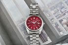 Alexandre Christie Classic Steel AC 8660 LD BSSRE Macaron Series Red Dial Stainless Steel Strap-5
