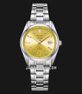Alexandre Christie Classic Steel AC 8660 LD BSSYL Macaron Series Sunflower Yellow Dial St Steel-0