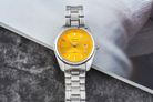 Alexandre Christie Classic Steel AC 8660 LD BSSYL Macaron Series Sunflower Yellow Dial St Steel-5