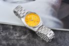 Alexandre Christie Classic Steel AC 8660 LD BSSYL Macaron Series Sunflower Yellow Dial St Steel-6