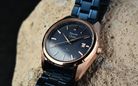 Alexandre Christie Classic Steel AC 8660 LD BURBU Ladies Blue Dial Blue Stainless Steel Strap-4