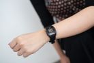 Alexandre Christie Digi AC 9360 LH RIGBA Ladies Black Digital Dial Black Rubber Strap-6