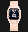 Alexandre Christie Digi AC 9360 LH RRGBALK Ladies Black Digital Dial Light Pink Rubber Strap-0