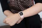 Alexandre Christie Digi AC 9360 LH RRGBALK Ladies Black Digital Dial Light Pink Rubber Strap-6