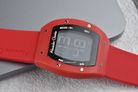 Alexandre Christie Digi AC 9360 LH RRGBARE Ladies Black Digital Dial Red Rubber Strap-3