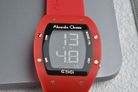 Alexandre Christie Digi AC 9360 LH RRGBARE Ladies Black Digital Dial Red Rubber Strap-4