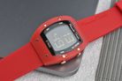 Alexandre Christie Digi AC 9360 LH RRGBARE Ladies Black Digital Dial Red Rubber Strap-5