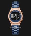 Alexandre Christie Digi AC 9385 LH BURBU Ladies Digital Dial Blue Stainless Steel Strap-0