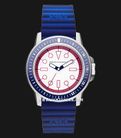 Armani Exchange Leonardo AX1859 White Dial Blue Silicone Strap-0