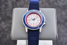 Armani Exchange Leonardo AX1859 White Dial Blue Silicone Strap-5