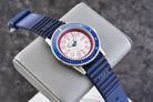 Armani Exchange Leonardo AX1859 White Dial Blue Silicone Strap-6