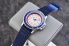Armani Exchange Leonardo AX1859 White Dial Blue Silicone Strap-7