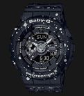 Casio Baby-G BA-110ST-1ADR Starry Sky Series Digital Analog Dial Black Twinkling Stars Resin Band-0