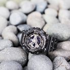 Casio Baby-G BA-110ST-1ADR Starry Sky Series Digital Analog Dial Black Twinkling Stars Resin Band-3