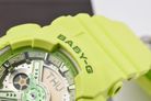Casio Baby-G BA-110YK-3ADR Y2K Inspired Digital Analog Dial Green Resin Band-9