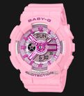 Casio Baby-G BA-110YK-4ADR Y2K Inspired Digital Analog Dial Pink Resin Band-0