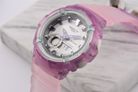 Casio Baby-G BGA-280-6ADR Standard Ladies Digital Analog Dial Light Purple Clear Resin Band-7