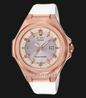 Casio Baby-G MSG Series MSG-S500G-7A2DR Ladies Tough Solar Rose Gold Dial White Resin Band-0