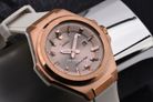Casio Baby-G MSG Series MSG-S500G-7A2DR Ladies Tough Solar Rose Gold Dial White Resin Band-5