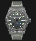 Ballast Amphion BL-3149-03 GMT Grey Dial Grey Leather Strap-0