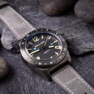 Ballast Amphion BL-3149-03 GMT Grey Dial Grey Leather Strap-1