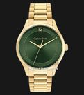 Calvin Klein Ionic 25200229 Green Dial Gold Stainless Steel Strap-0