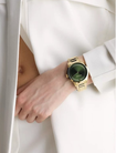 Calvin Klein Ionic 25200229 Green Dial Gold Stainless Steel Strap-3