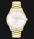 Calvin Klein Burst 25200232 Silver Dial Gold Stainless Steel Strap-0