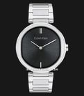 Calvin Klein Sensation 25200249 Ladies Black Dial Stainless Steel Strap-0