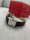 Cartier Tank Must WSTA0041 Ladies Silver Dial Black Grained Calfskin Leather Strap-2