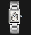 Cartier Tank Must de Cartier WSTA0052 Ladies Silver Dial Stainless Steel Strap-0