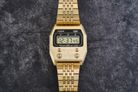 Casio General A1100G-5DF Digital Dial Gold Stainless Steel Band-4