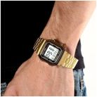 Casio General A178WGA-1ADF Retro Digital Dial Gold Tone Stainless Steel Band-4