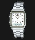 Casio General AQ-230A-7BMQ Digital Analog Dial Stainless Steel Band-0