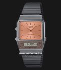 Casio General AQ-800ECGG-4ADF Vintage Orange Digital Analog Dial Gunmetal Stainless Steel Band-0