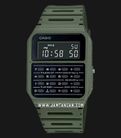 Casio General CA-53WF-3BDF Data Bank Digital Dial Green Resin Band-0