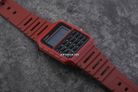 Casio General CA-53WF-4BDF Data Bank Digital Dial Red Resin Band-4