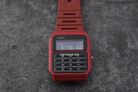 Casio General CA-53WF-4BDF Data Bank Digital Dial Red Resin Band-5