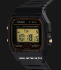 Casio General F-91WG-9QDF Orange Digital Dial Black Resin Band-1