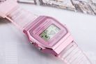 Casio General F-91WS-4DF Digital Dial Light Pink Clear Rubber Band-5