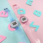 Casio General LA-20WHS-4ADF Digital Dial Pink Transparent Resin Band-3